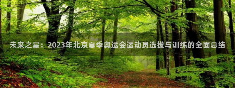 一竞技官网下载平台注册：未来之星：2023年北京夏季奥运会运
