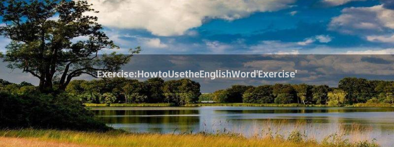 一竞技官网下载开户：Exercise:HowtoUsethe